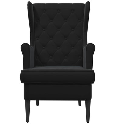 Fauteuil Zwart Fluweel