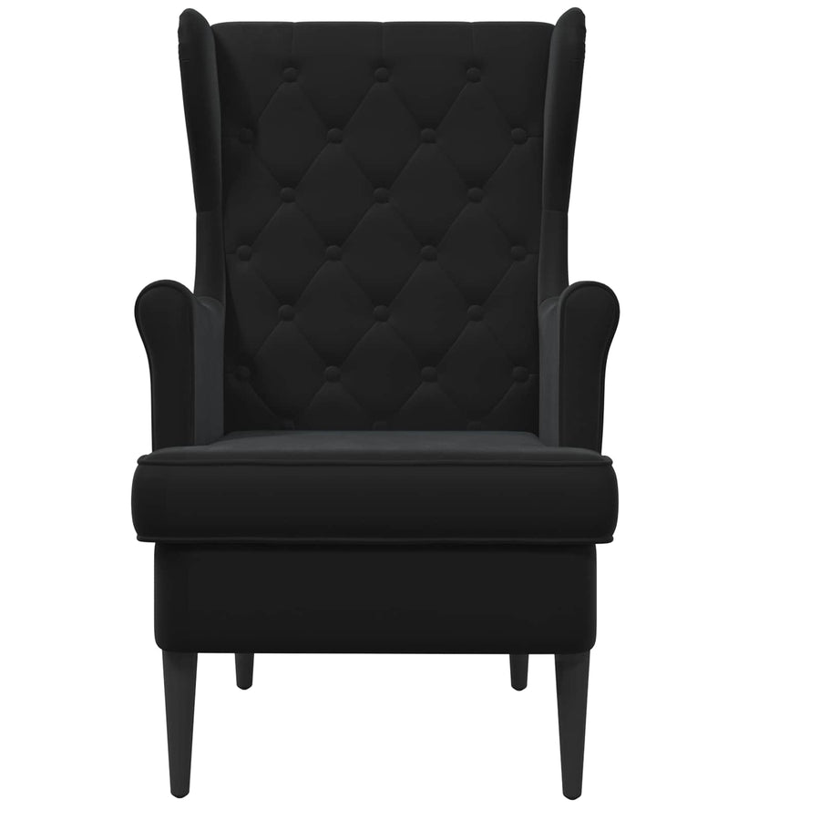 Fauteuil Zwart Fluweel