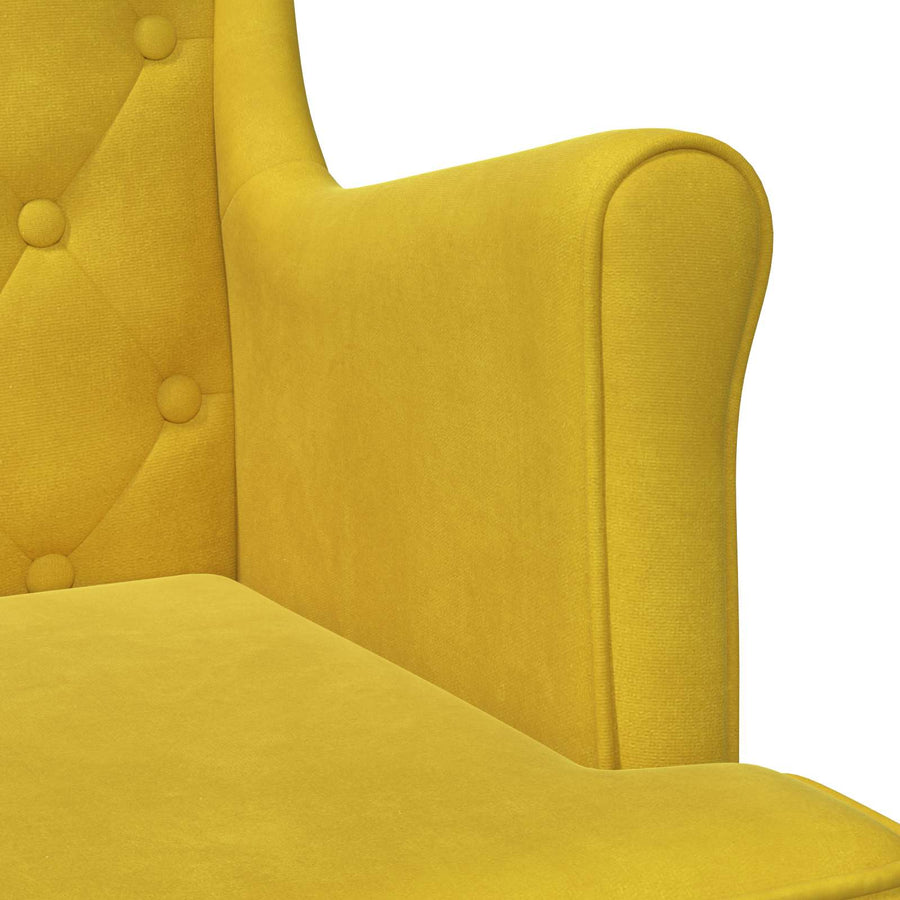Fauteuil Geel Fluweel