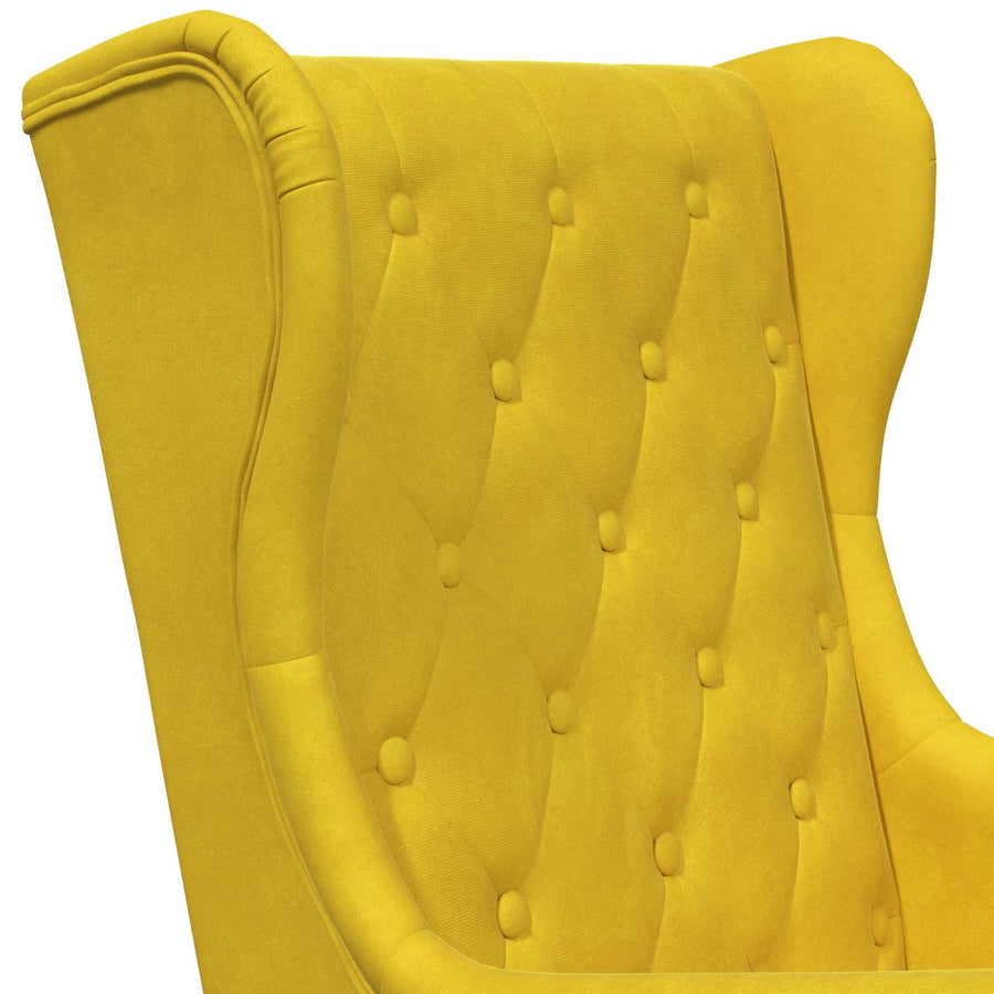 Fauteuil Geel Fluweel