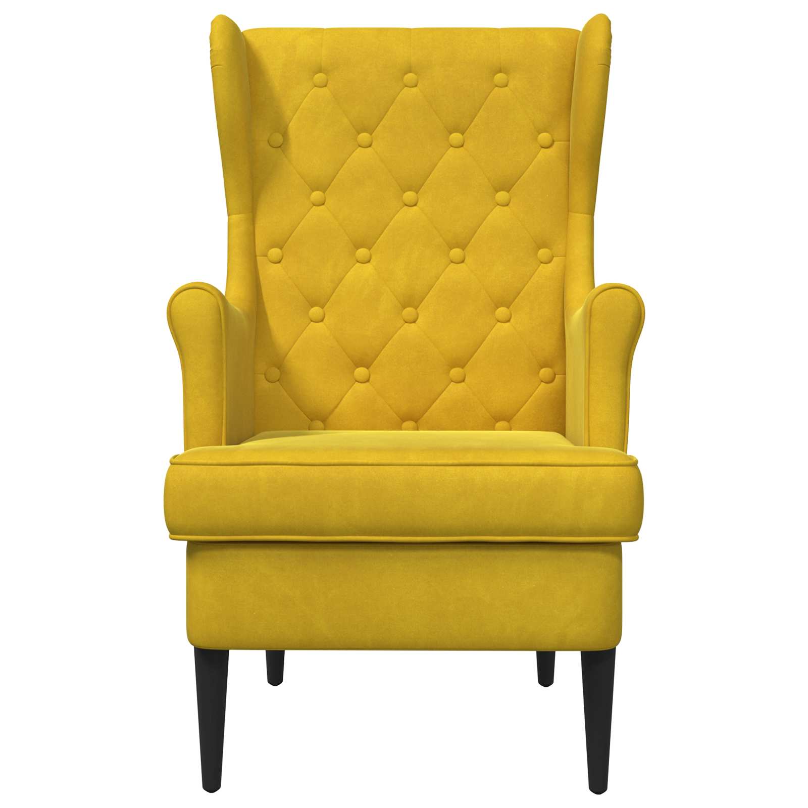Fauteuil Geel Fluweel