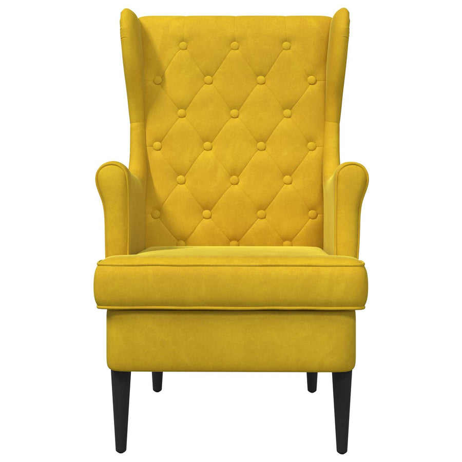 Fauteuil Geel Fluweel