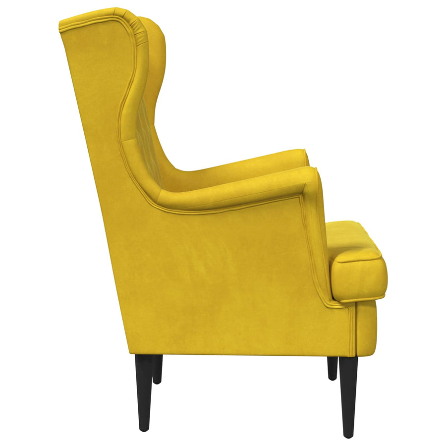 Fauteuil Geel Fluweel