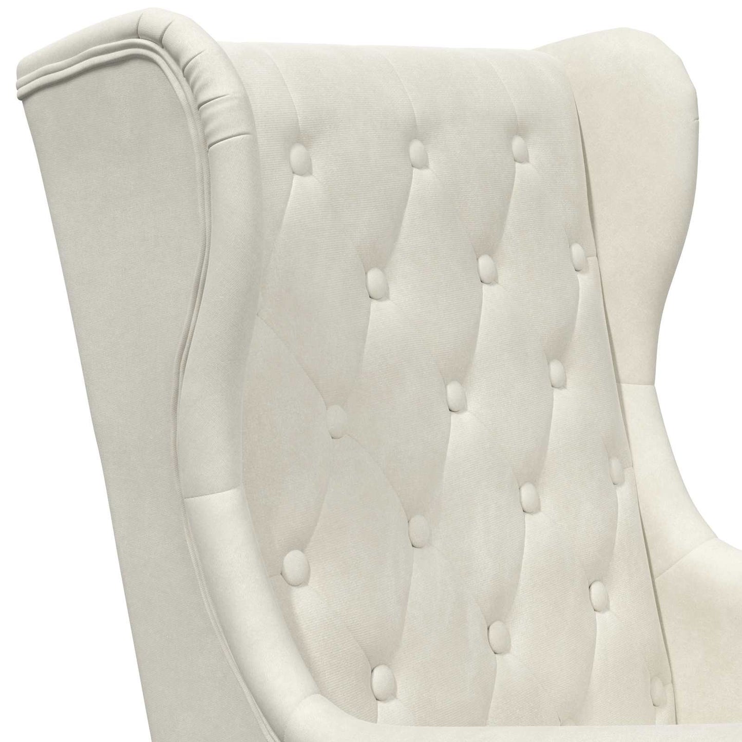 Fauteuil Crème Fluweel