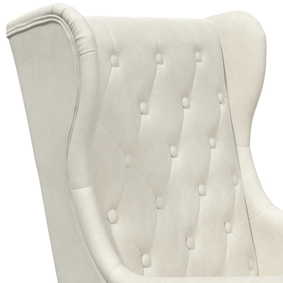 Fauteuil Crème Fluweel