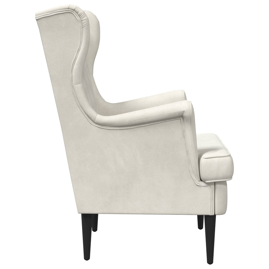 Fauteuil Crème Fluweel