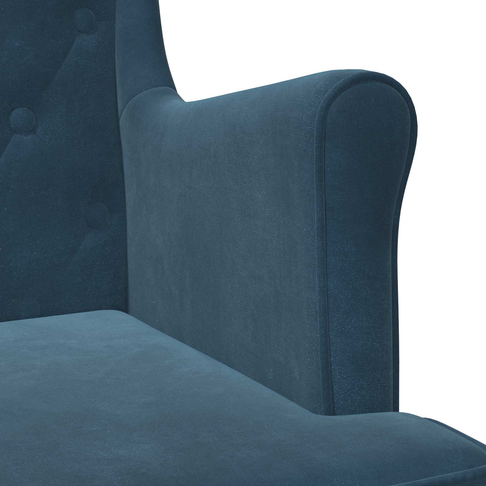 Fauteuil Blauw Fluweel