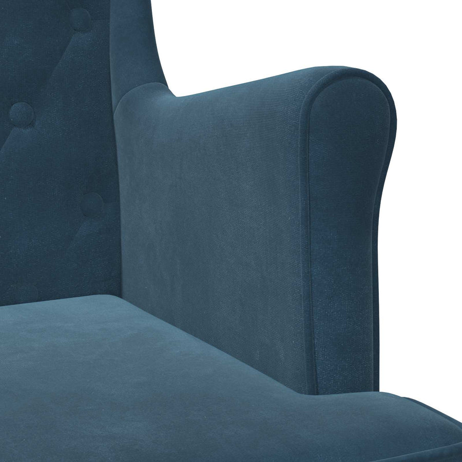 Fauteuil Blauw Fluweel
