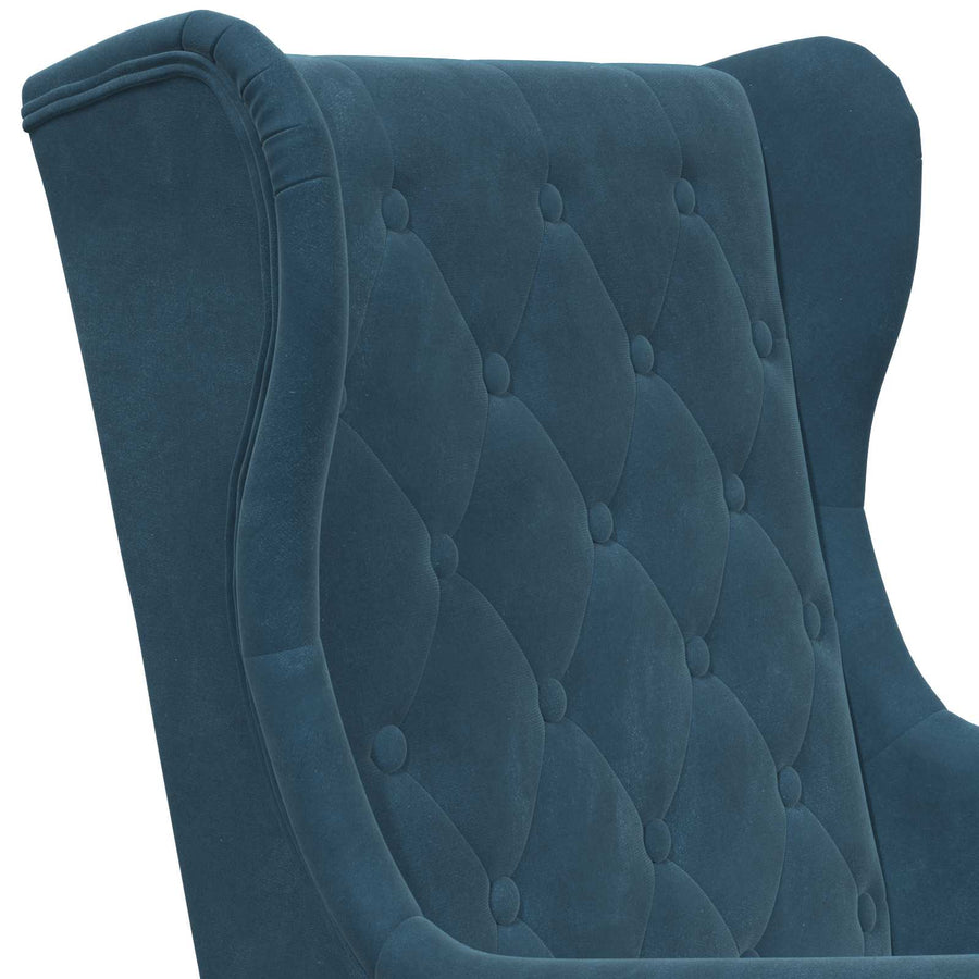 Fauteuil Blauw Fluweel