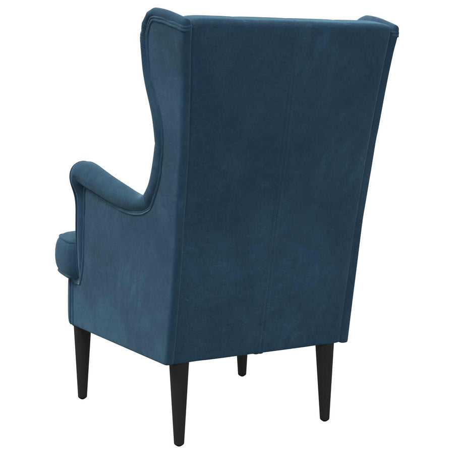 Fauteuil Blauw Fluweel