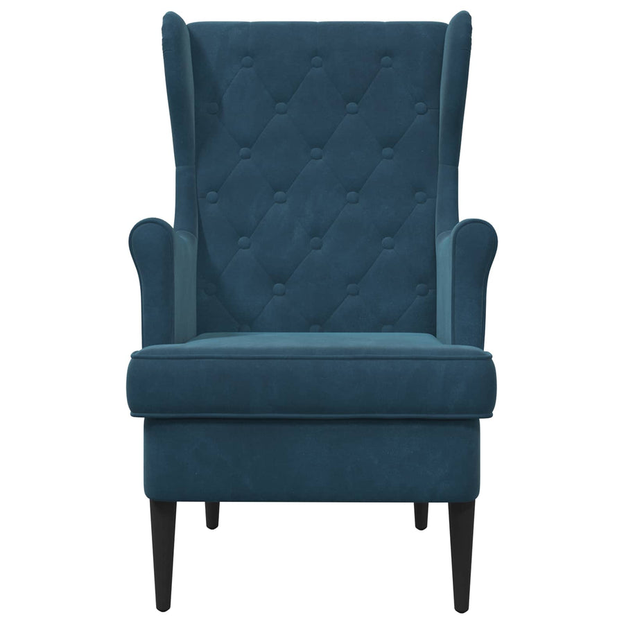 Fauteuil Blauw Fluweel