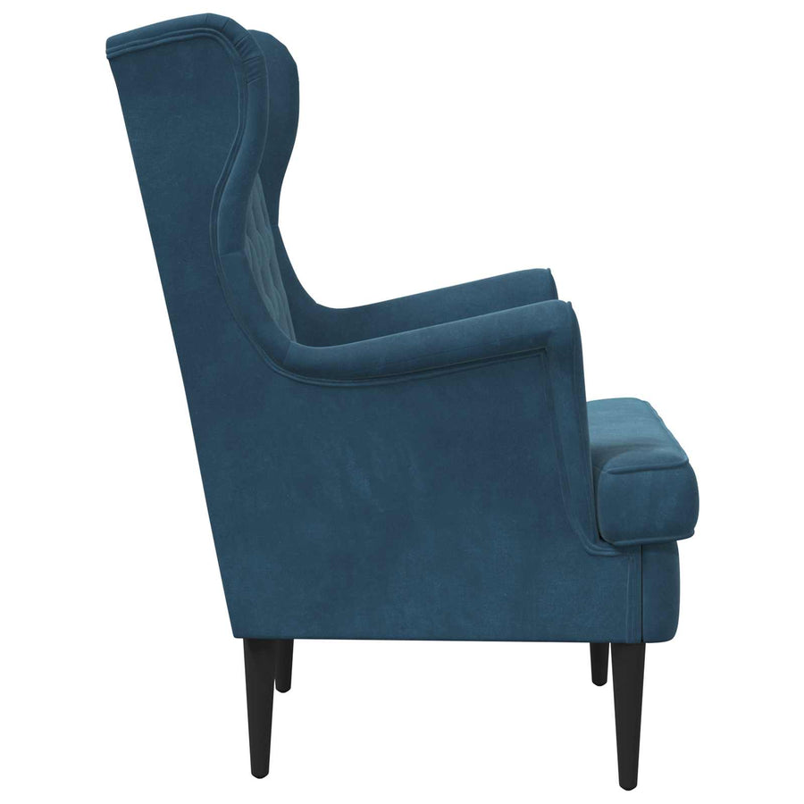 Fauteuil Blauw Fluweel
