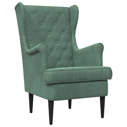 Fauteuil Zeegroen Fluweel