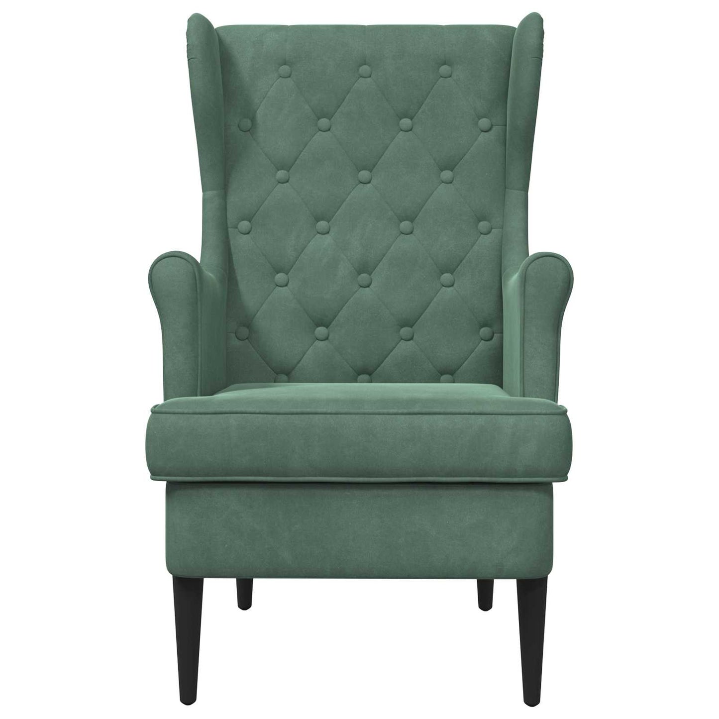 Fauteuil Zeegroen Fluweel