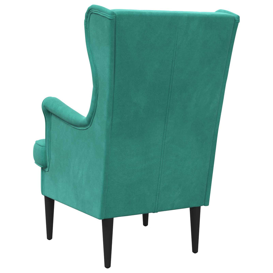 Fauteuil Turquoise Fluweel