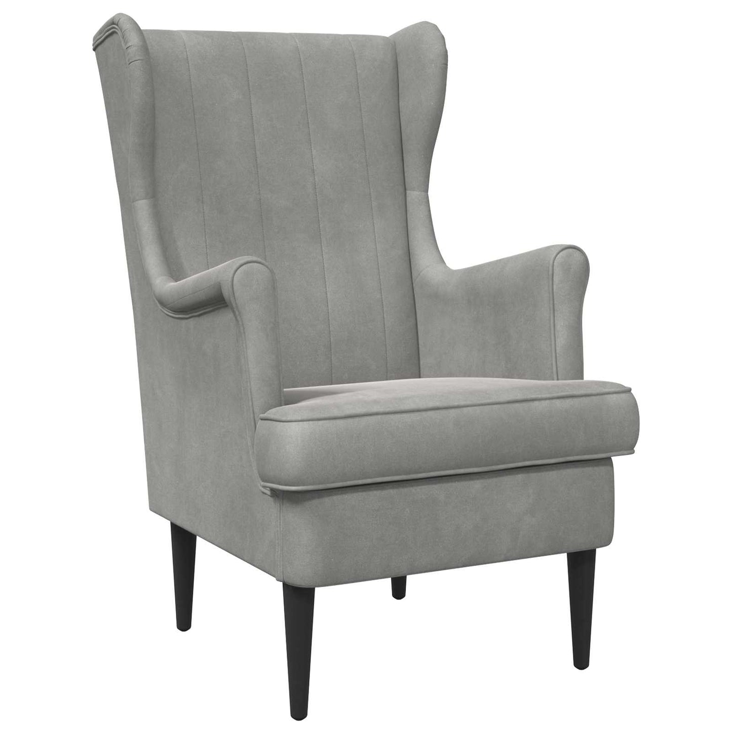 Fauteuil Lichtgrijs Fluweel