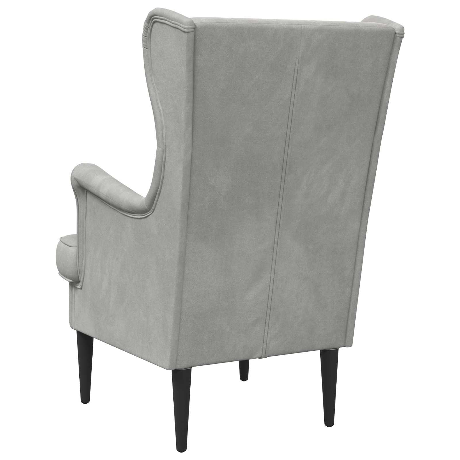 Fauteuil Lichtgrijs Fluweel