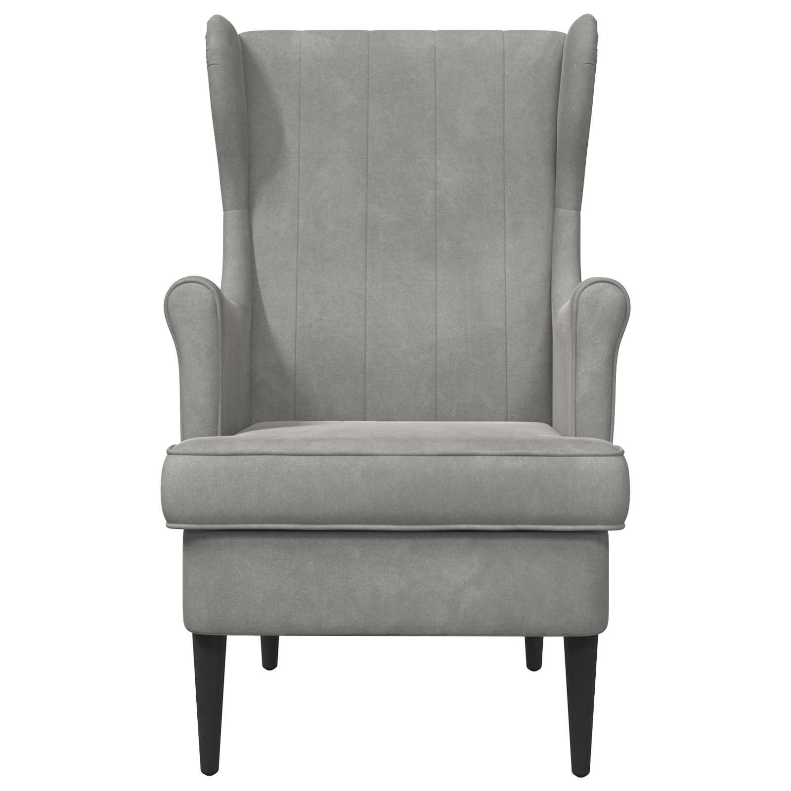 Fauteuil Lichtgrijs Fluweel