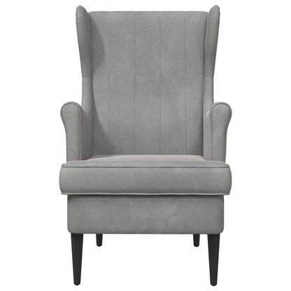 Fauteuil Lichtgrijs Fluweel