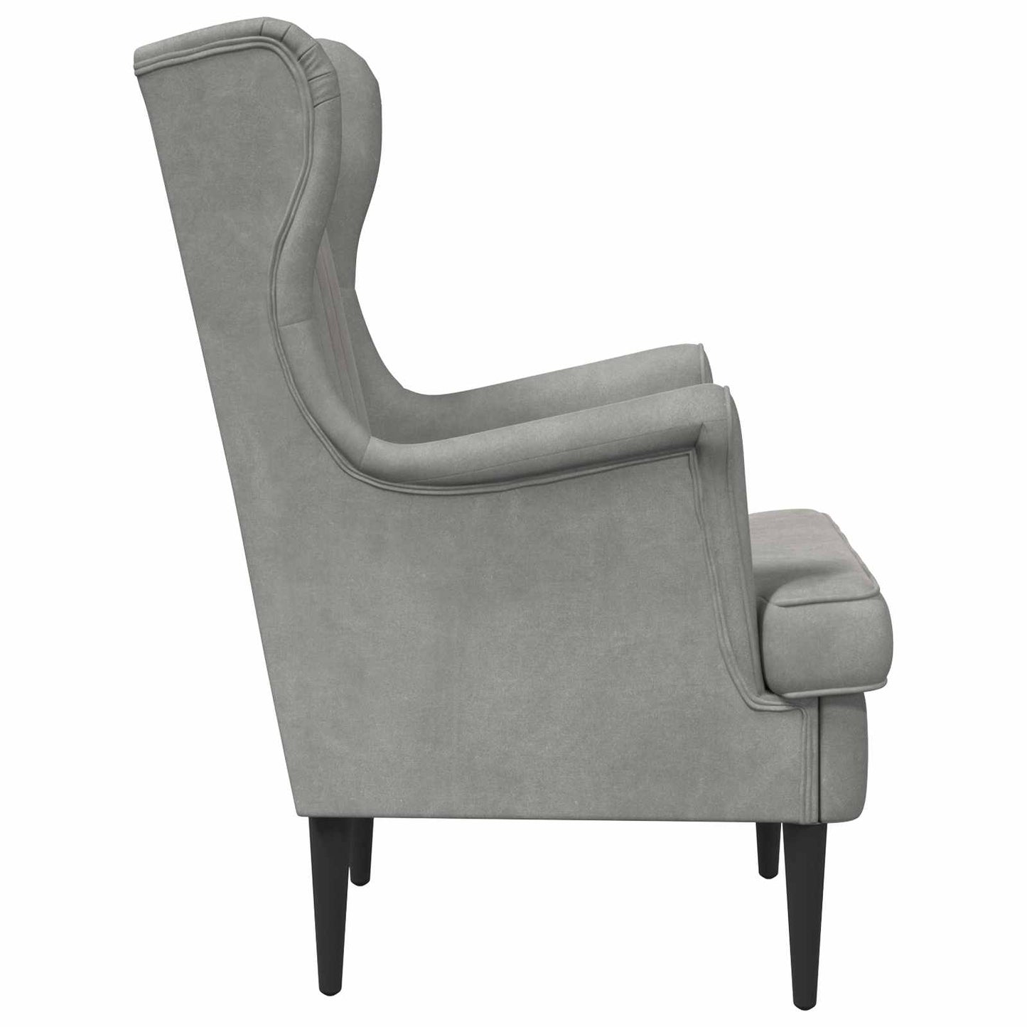 Fauteuil Lichtgrijs Fluweel