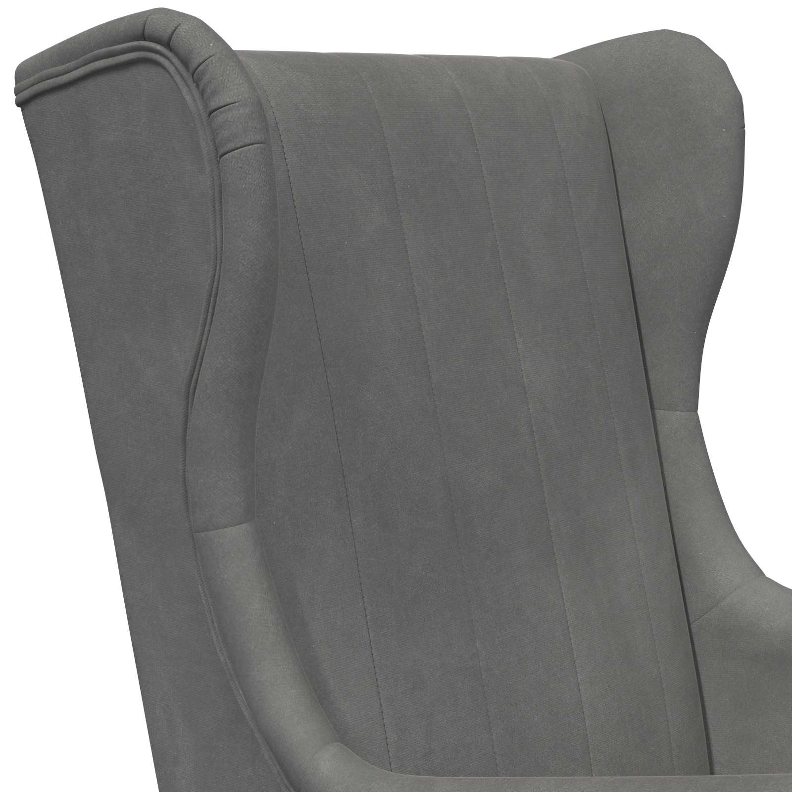 Fauteuil Donkergrijs Fluweel