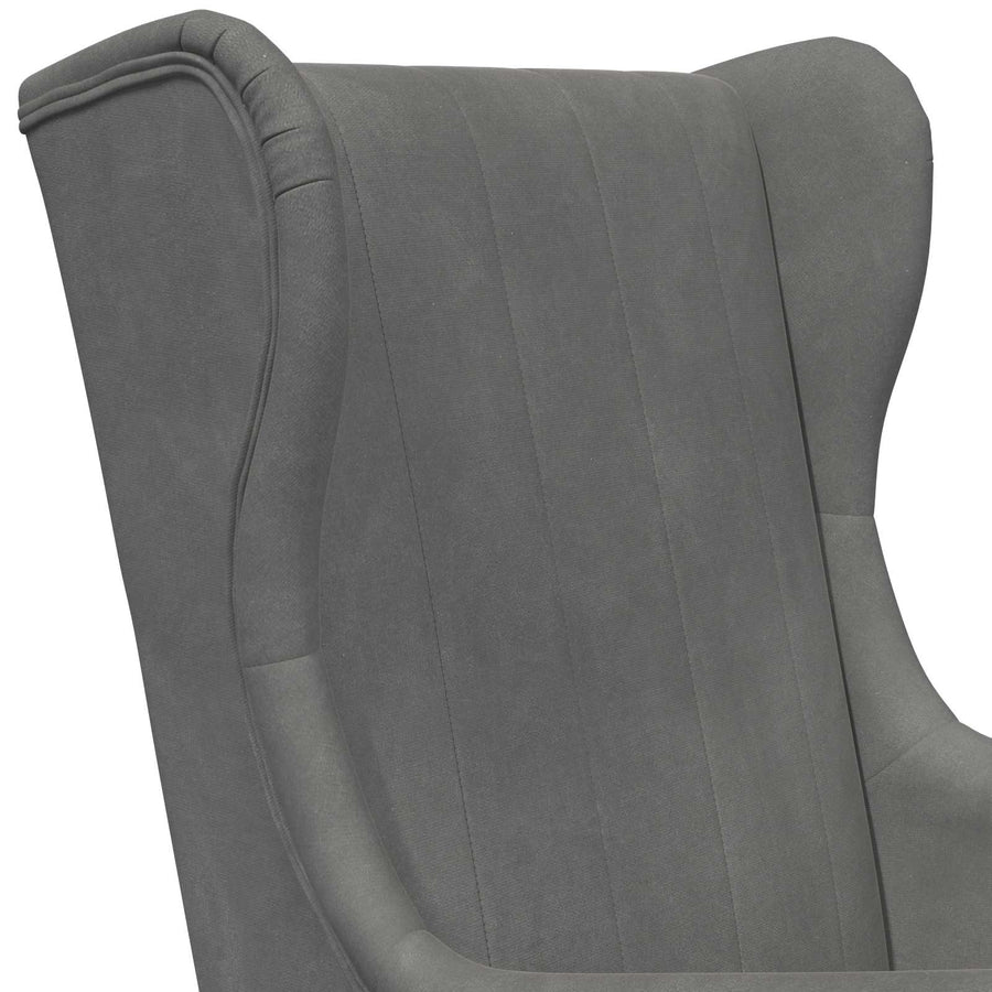 Fauteuil Donkergrijs Fluweel