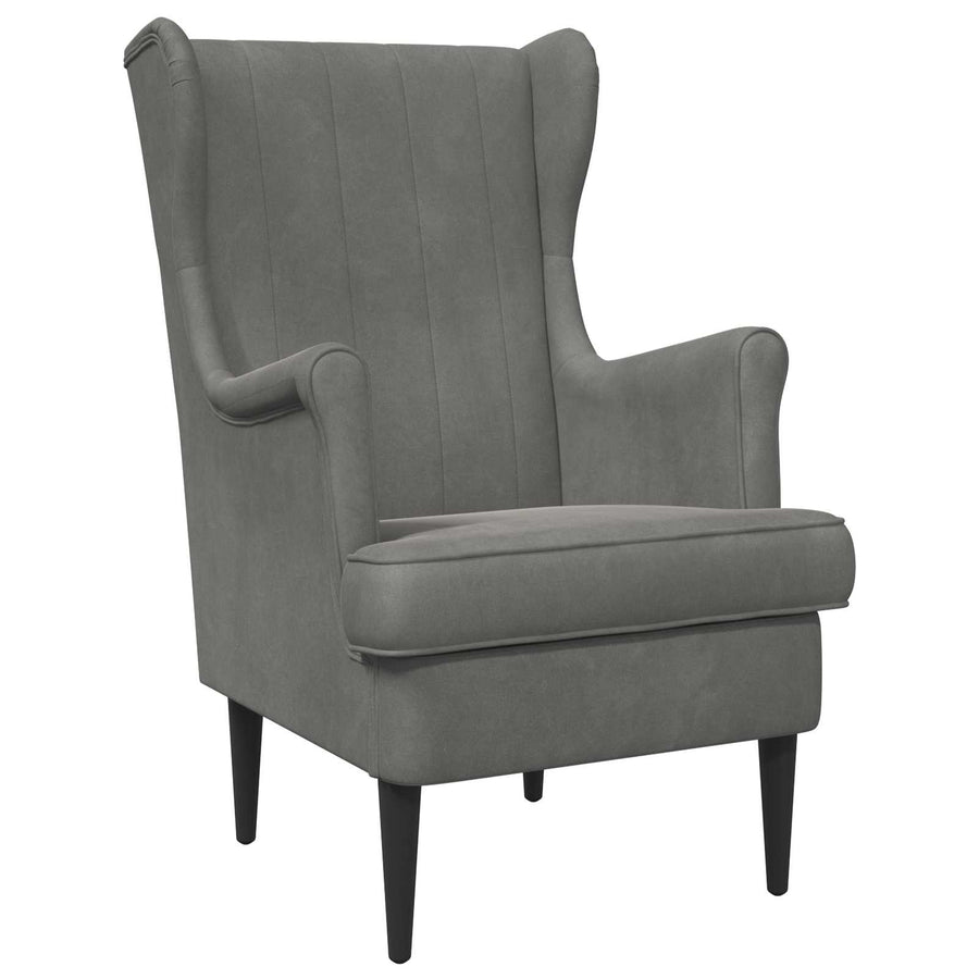 Fauteuil Donkergrijs Fluweel