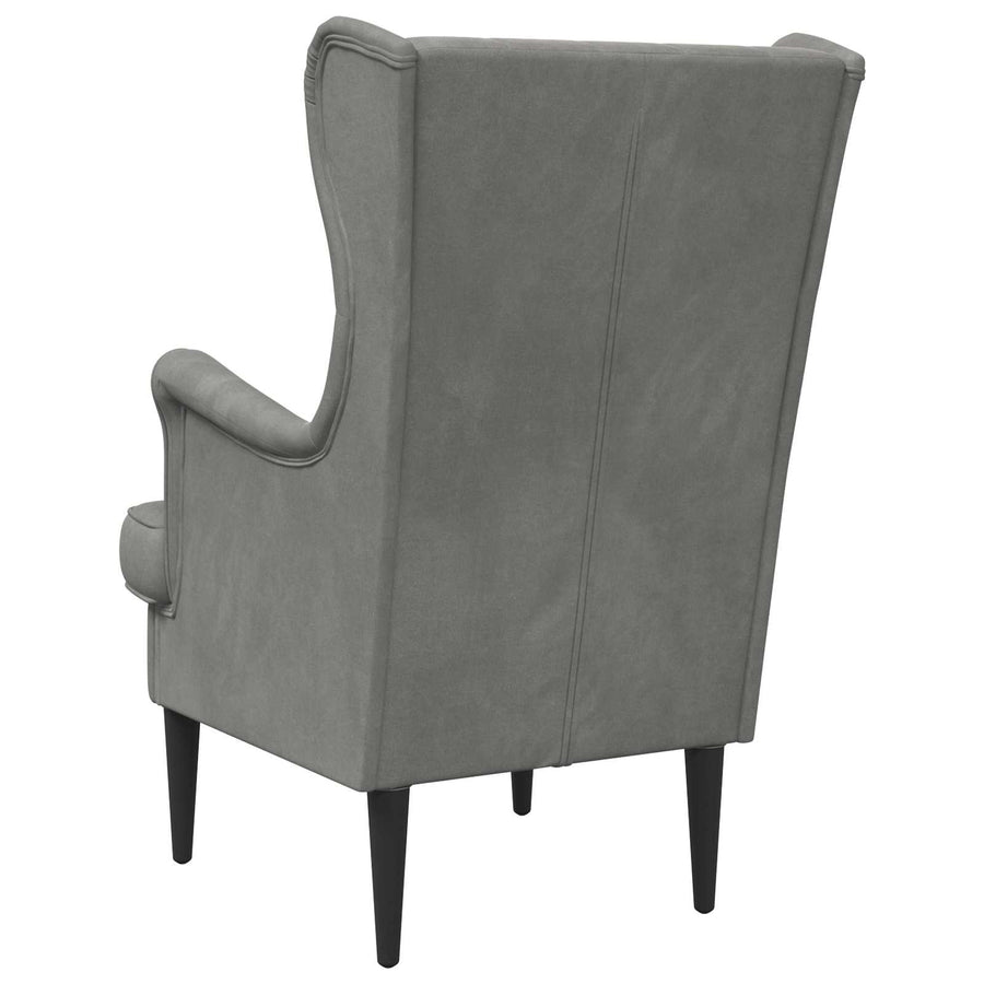 Fauteuil Donkergrijs Fluweel