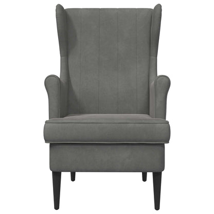 Fauteuil Donkergrijs Fluweel