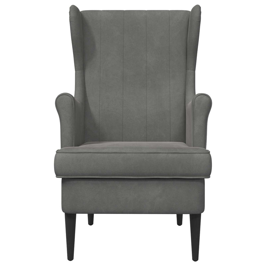 Fauteuil Donkergrijs Fluweel