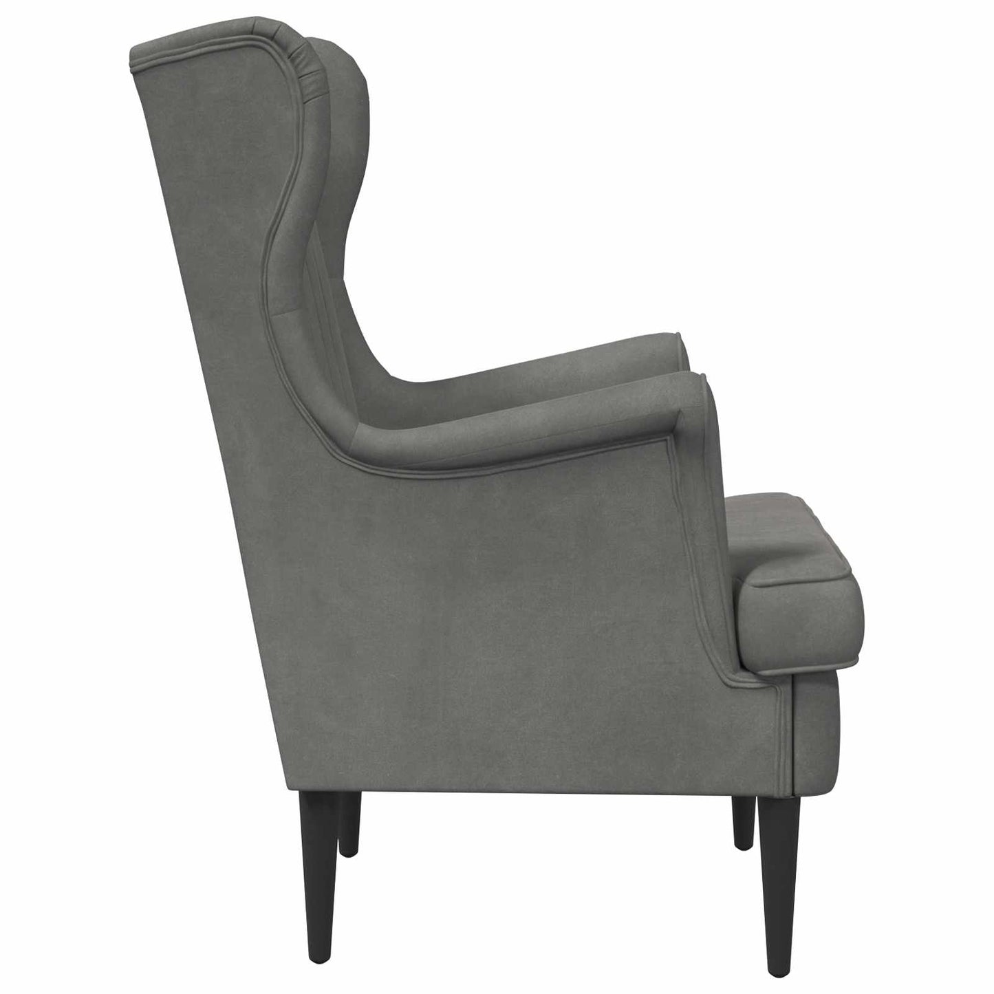 Fauteuil Donkergrijs Fluweel