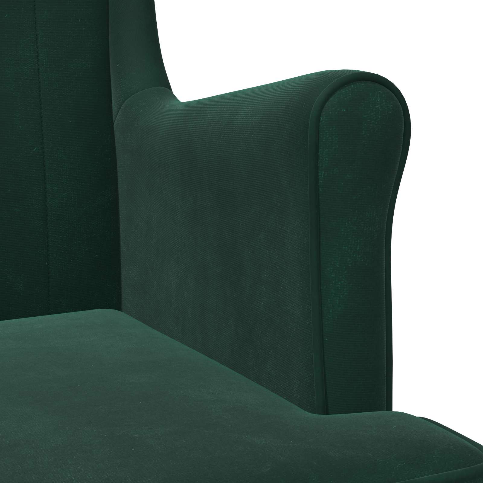 Fauteuil Donkergroen Fluweel