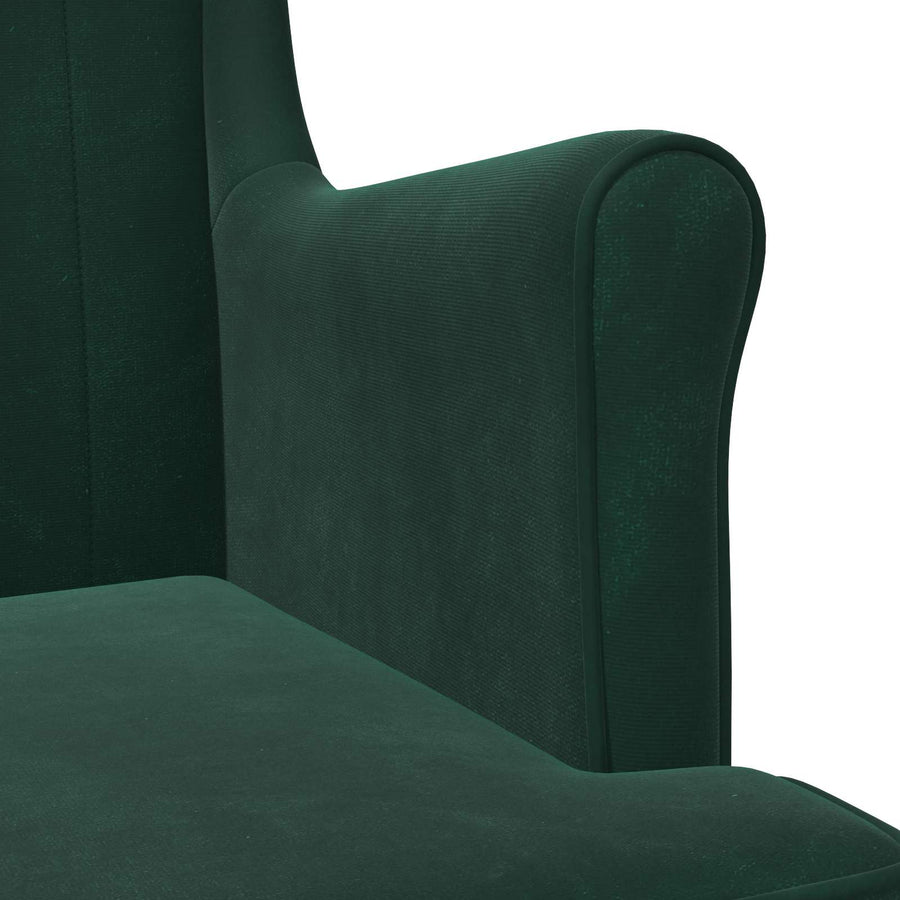 Fauteuil Donkergroen Fluweel