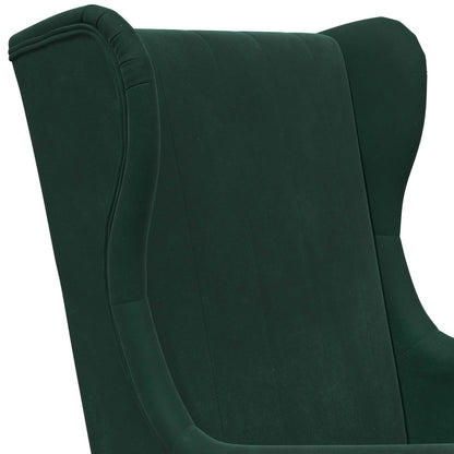 Fauteuil Donkergroen Fluweel