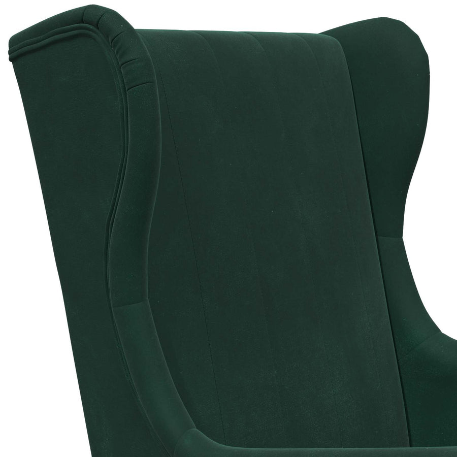 Fauteuil Donkergroen Fluweel