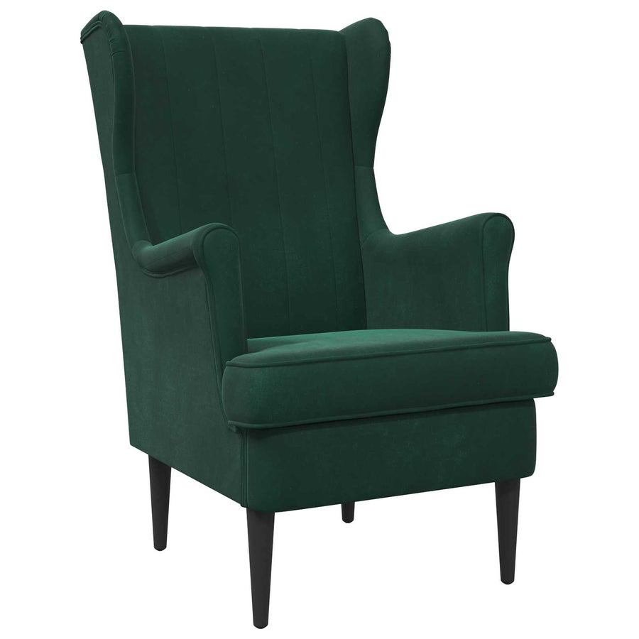 Fauteuil Donkergroen Fluweel
