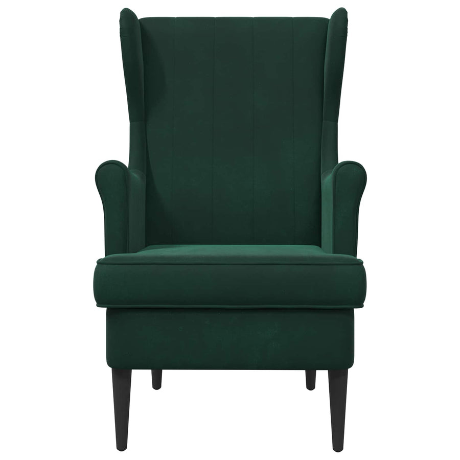Fauteuil Donkergroen Fluweel