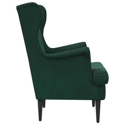 Fauteuil Donkergroen Fluweel