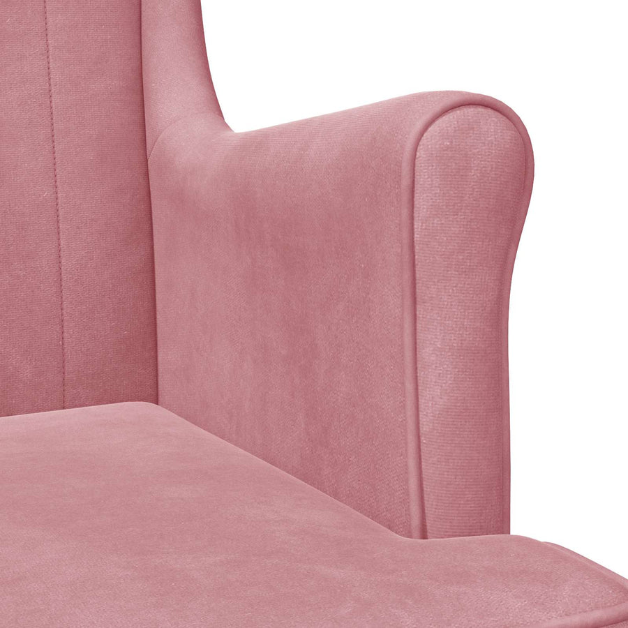 Fauteuil Roze Fluweel