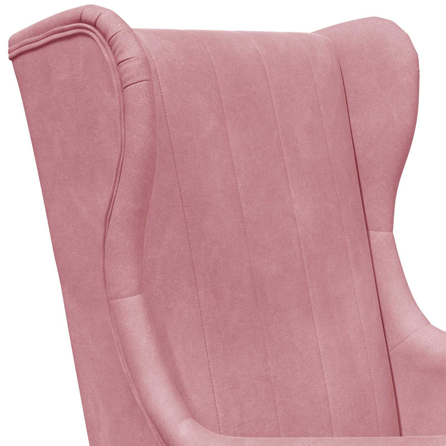 Fauteuil Roze Fluweel
