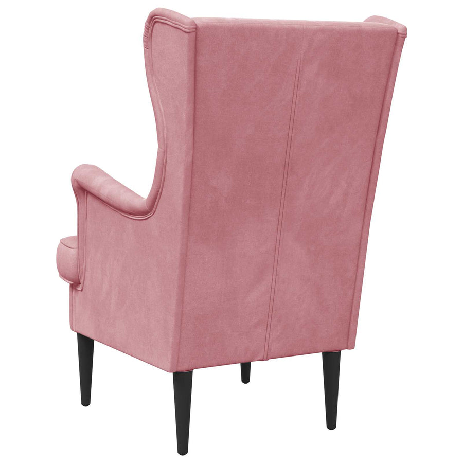 Fauteuil Roze Fluweel