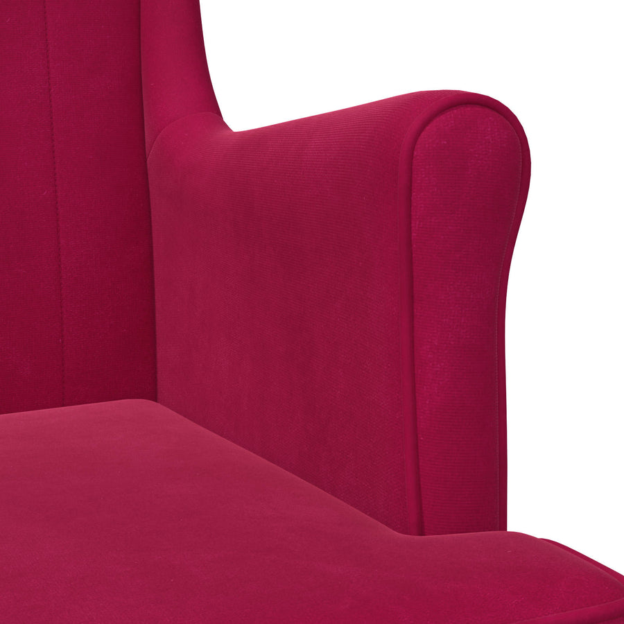Fauteuil Wijnrood Fluweel