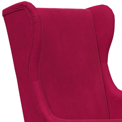 Fauteuil Wijnrood Fluweel