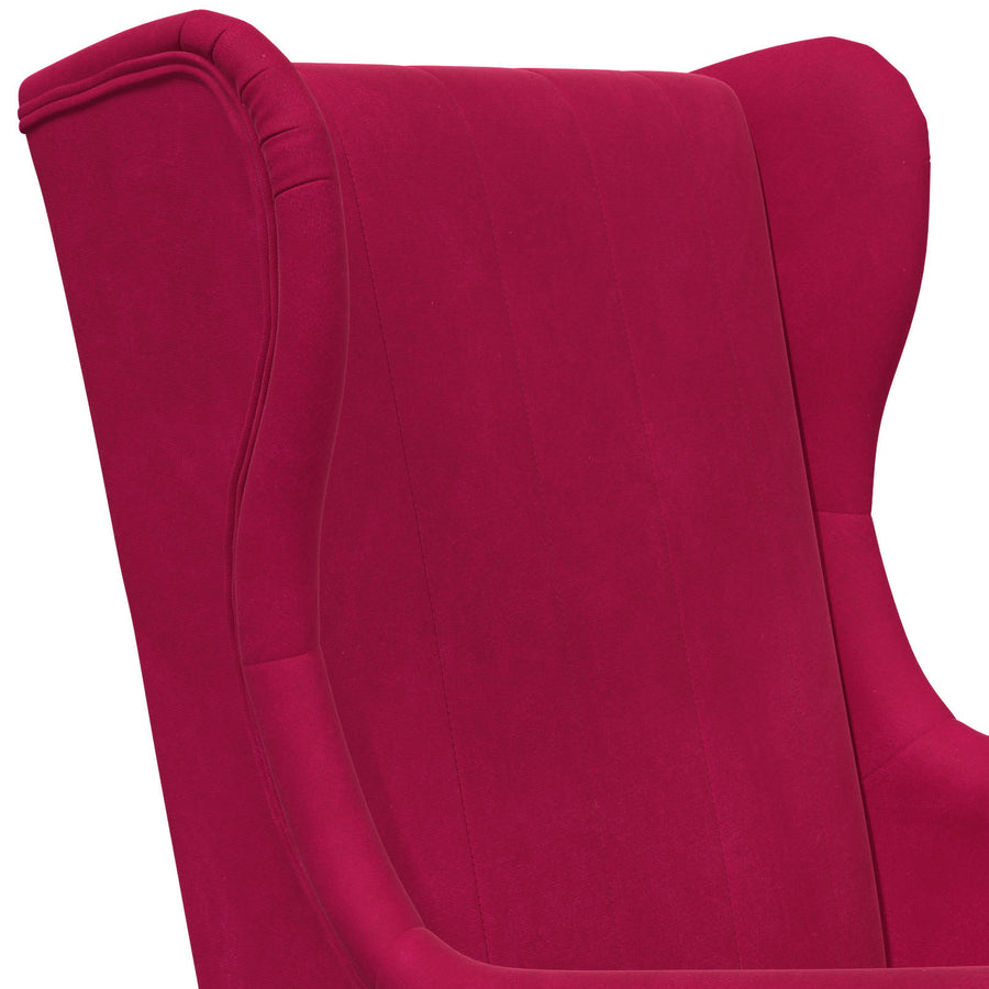 Fauteuil Wijnrood Fluweel