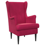 Fauteuil wijnrood fluweel 65x79x100 cm