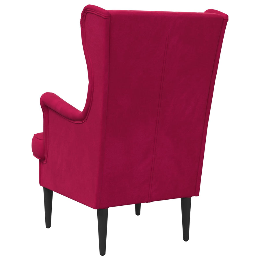 Fauteuil Wijnrood Fluweel