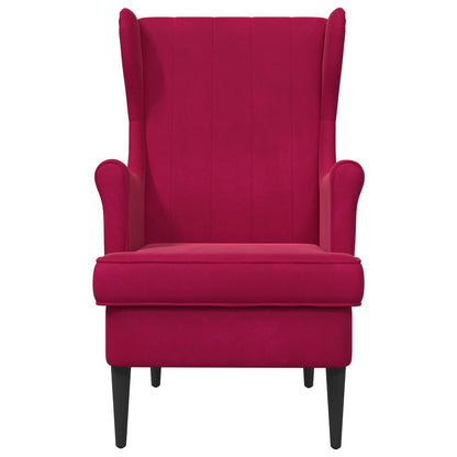 Fauteuil Wijnrood Fluweel