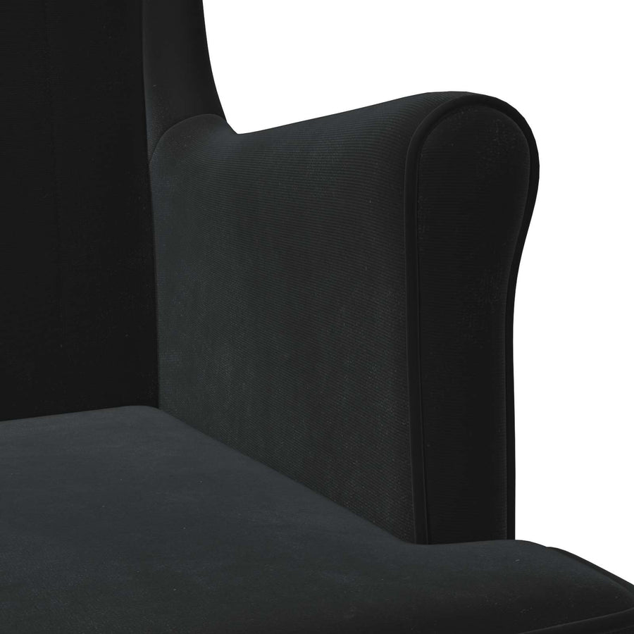 Fauteuil Zwart Fluweel