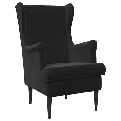 Fauteuil Zwart Fluweel