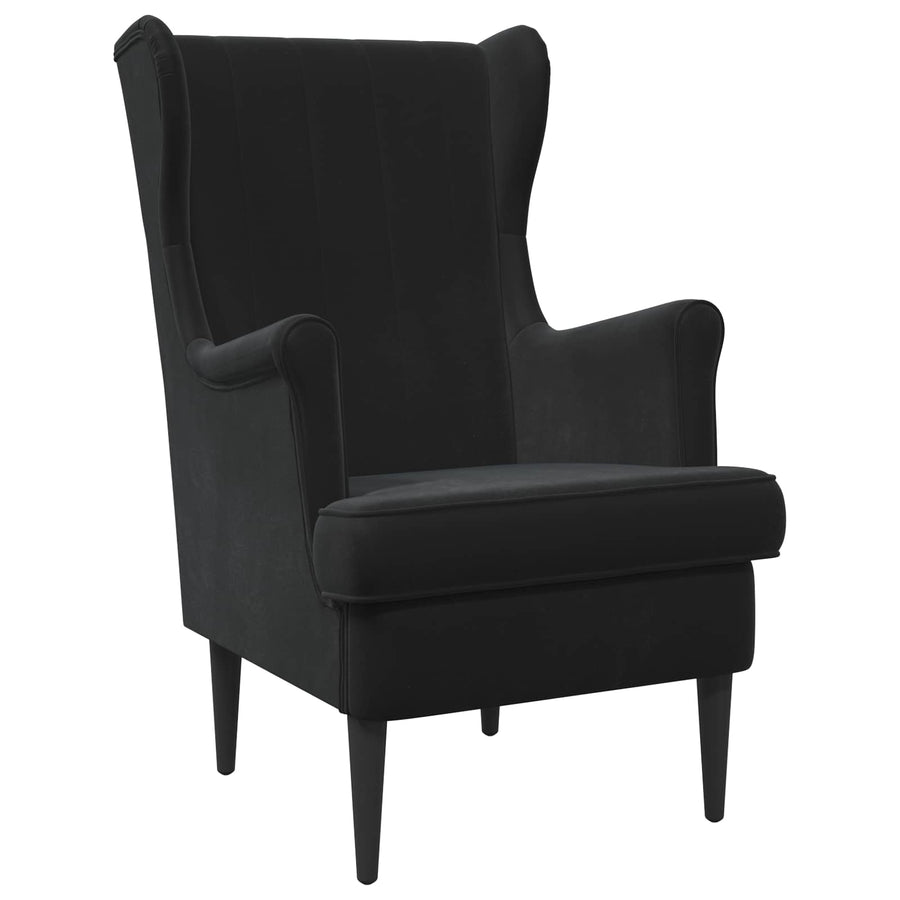 Fauteuil Zwart Fluweel
